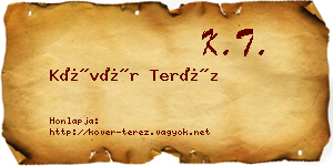 Kövér Teréz névjegykártya